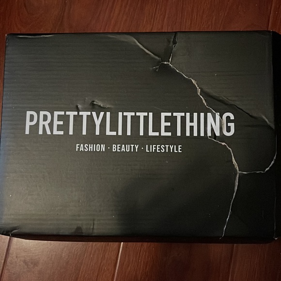 Prettylittlething Black Block Heel Mules Sz 7 - Picture 5 of 7